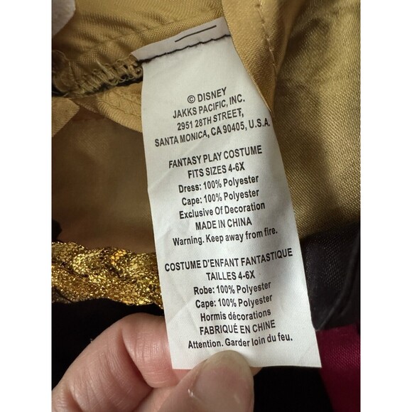 Disney Frozen Anna Costume with Cloak‎ Size 4-6X - Picture 3 of 4